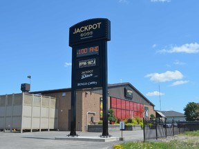 Jackpot City Gaming Entertainment on Edward St. may soon be home to simulcast racetrack betting thanks to a partnership with Toronto-based Woodbine Entertainment Group. The centre has already received OLG approval and is awaiting the green light from the Alcohol and Gaming Commission of Ontario. (Jennifer Bieman/Times-Journal)