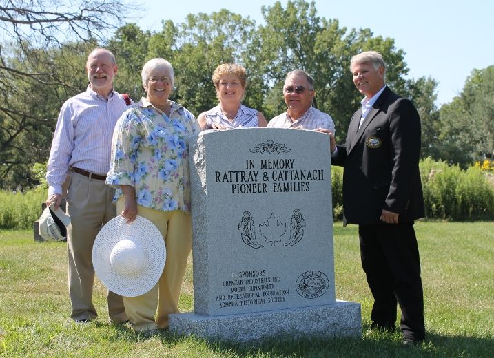 Memorial unveiled for Sombra Township pioneers Sarnia & Lambton