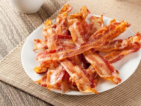 Plate of bacon