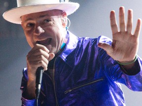 The Tragically Hip singer Gord Downie performs at Budweiser Gardens in London on Monday August 8, 2016. Organizers of the Aug. 20 That Night in Sarnia event at Canatara Park are expecting that as many as 10,000 people could attend. (CRAIG GLOVER, Postmedia Network)