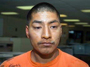 This Jan. 30, 2014 photo provided by the Arizona Department of Corrections shows inmate Jacob Harvey, accused of attacking a state prison teacher in Florence, Ariz. A federal magistrate is recommending that a convicted sex offender who raped an Arizona prison teacher pay be ordered to pay her $10 million in punitive and compensatory damages, court records show. The woman who was raped inside a prison classroom in January 2014 has already received a $3 million settlement from the state. (Arizona Department of Corrections via AP, File)