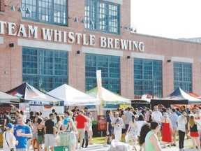 The Roundhouse Craft Beer Festival takes place outside the Steam Whistle brewery in Toronto Saturday and Sunday. (Special to Postmedia News)
