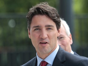 In a Friday, July 8, 2016 file photo, Canadian Prime Minister Justin Trudeau arrives at the NATO summit in Warsaw, Poland. (AP Photo/Markus Schreiber, File)