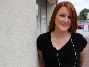 Emily Mountney-Lessard/The Intelligencer
Business owner Brooke Miller is the new president of the Women's Sales & Ad Club of Belleville, which is kicking off its 2016-2017 season next month.  Miller is shown here in downtown, where she operates Runway Bridal.