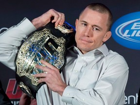 Georges St. Pierre appears close to returning to the UFC after nearly three years away from MMA. (THE CANADIAN PRESS/Paul Chiasson)