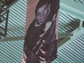 Bill Barilko banner hangs from the rafters at the ACC for the Tragically Hip Wednesday August 10, 2016. (Ernest Doroszuk/Toronto Sun)