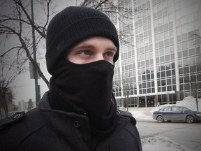 Aaron Driver leaves the Law Courts in Winnipeg, Tuesday, Feb. 2, 2016. Terrorism suspect Aaron Driver was killed in a confrontation with police in the southern Ontario town of Strathroy. (THE CANADIAN PRESS/John Woods)