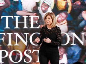 Arianna Huffington steps down from her duties as Editor-In-Chief. The 66-year-old co-founded the liberal news website Huffington Post 11 years ago. (Photo by Brian Ach/Getty Images for AOL)