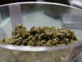 File photo of marijuana at a cannabis dispensary in Boulder, Colo. (AP Photo/Brennan Linsley)