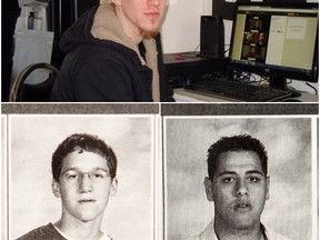 Aaron Driver (top) joins Ali Medlej (bottom left) and Kristos Katsiroubas on a list of London men who were embroiled in the world of terrorism.