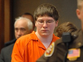 In this Aug. 2, 2007 file photo, Brendan Dassey is escorted into court for his sentencing in Manitowoc, Wis. The Netflix documentary series “Making a Murderer” tells the story of a Wisconsin man wrongly convicted of sexual assault only to be accused, along with his nephew, of killing a photographer two years after being released. Steven Avery and his then 17-year-old nephew Dassey were accused of killing Teresa Halbach, a photographer who visited the Avery family salvage yard to take photos of a minivan on Halloween and was never seen alive again. (Herald Times Reporter/Eric Young via AP, Pool)