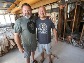 Kristjan Kristjansson (left), and Kris Kopansky are going to open a new establishment at 800 Pembina.  Their venture replaces The Round Table, but it will be extensively remodelled.