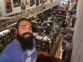 Heroes Comics, owned by Brahm Wiseman, celebrated its 25th anniversary of operating in London on Friday. It?s more than nostalgia, as the pop culture retailer expands its floor space. (DEREK RUTTAN, The London Free Press)