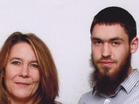 This undated family photo provided by Christianne Boudreau shows Boudreau, left, and her son, Damian Clairmont. A former Calgary woman whose 22-year-old radicalized son was killed while fighting alongside Islamic extremists in Syria two years ago says the federal government failed both Aaron Driver and his family. (THE CANADIAN PRESS/AP-HO -Boudreau Family)