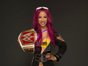 WWE Women's Champion Sasha Banks is fulfilling her wrestling dreams with the company. (Courtesy World Wrestling Entertainment)