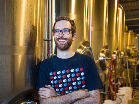 Eric Portelance, co-founder of Halo Brewery, poses for a photo on Aug. 2, 2016.(Ernest Doroszuk/Toronto Sun)