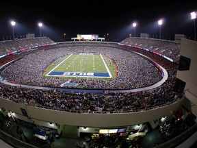The Bills announced on their Twitter account on Saturday, Aug. 13, 2016, they reached an agreement to sell the naming rights of their home stadium to Buffalo-based New Era Cap Company. (AP Photo/David Duprey, File)