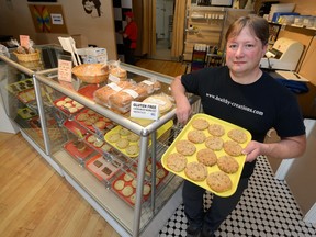 Jeff Chapman, owner of the Healthy Creations gluten-free bakery in London, says demand for gluten-free baking is on the rise. Chapman keeps his recipes secret and employees sign a waiver to that effect. Chapman is mulling opening a second location in Kitchener-Waterloo. (MORRIS LAMONT, The London Free Press)