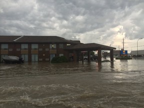 Dryden, Ont., is still recovering from severe flooding that hit the area Friday. (Twitter photo)