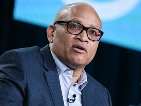 In this Jan. 10, 2015, file photo, Larry Wilmore speaks at the Viacom 2015 Winter Television Critics Association (TCA) press tour in Pasadena, Calif. Comedy Central announced on Monday, Aug. 15, 2016, that "The Nightly Show with Larry Wilmore," which premiered in January 2015, will conclude its run on Thursday, Aug. 18. (Photo by Richard Shotwell/Invision/AP, File)