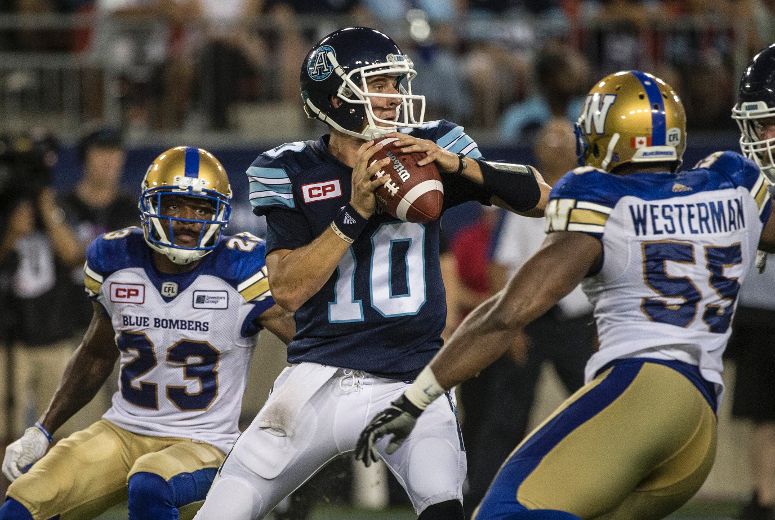 Argos quarterback Logan Kilgore still learning on job