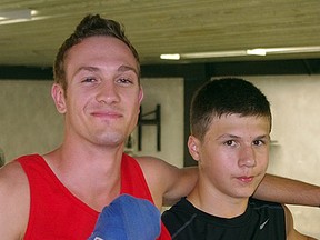 Lance Chretien and Brett Huard from Valley East Boxing Club were among many locals to compete at the Ontario Summer Games in Mississauga. Photo supplied
