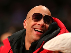 Actor Vin Diesel attends the NBA All-Star Game 2016 at the Air Canada Centre on February 14, 2016 in Toronto, Ontario. NOTE TO USER: User expressly acknowledges and agrees that, by downloading and/or using this Photograph, user is consenting to the terms and conditions of the Getty Images License Agreement. (Photo by Elsa/Getty Images)