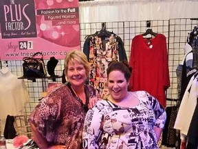 Supplied photo
Linda Audette, owner of The Plus Factor, and TLC televsion star Whitney Way Thore at an expo in Toronto.