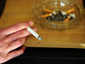 A study found 26 per cent of all deaths in Canada between 2009 and 2010 were attributable to smoking. AP