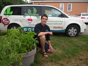 Andrew Fleet, founder and executive director of Growing Chefs! Ontario, says a donated van will save the organization money and help it deliver services to more schools. (MIKE HENSEN, The London Free Press)