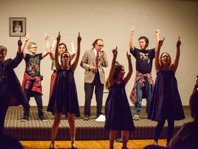 The participants of Burst of Broadway perform their Excellent Adventure (A Trip through Time) at Elks Hall on Friday, August 12, 2016, in Vermilion, Alta. Taylor Hermiston/Vermilion Standard/Postmedia Network.