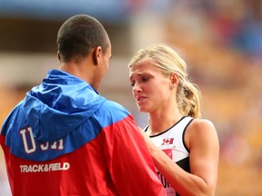 Ashton Eaton and Brianne Theisen-Eaton of Canada in 2013 (Getty Images)