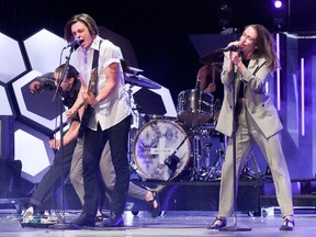 July Talk performs at the 2016 iHeartRADIO MuchMusic Video Awards at MuchMusic HQ on June 19, 2016. (Ernesto Distefano/Getty Images)