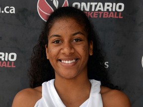 Jennah Taylor has been invited to play for the Guelph Jr. Gryphons basketball prep school program. The 17-year-old Sarnia native will be part of the inaugural Ontario Scholastic Basketball Association's girl's league. (Handout/Sarnia Observer/Postmedia Network)