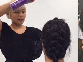 Kerastase Aritst Pavielyne Carandang joined us for a Facebook Live session where she showed us how to do a Dutch braid ponytail.