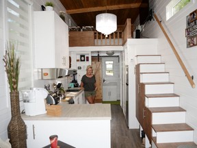 Tracy LaRose’s 250 sq. ft. house means less clutter and lower living costs. - Photo by Marcia Love