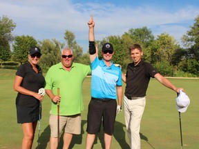 The foursome with the lowest score of the day, 14 under par, was awarded to the Enercare Home and Commercial Services Ltd. team which consisted of June Thomson, Alan Crost, Erik Byle and Vito Polera.