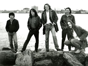 (Left to RIght) Gord Sinclair, Paul Langlois, Gord Downey, Johnny Fay, Rob Baker. Jack Chaing. The Tragically Hip. The Kingston Whig-Standard file photo