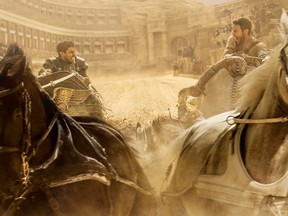 (L) Toby Kebbell and (R) Jack Huston in Ben-Hur. (Handout photo)