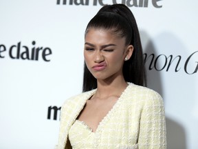 Zendaya attends the Marie Claire's Fresh Faces Party held at Sunset Tower Hotel on Monday, April 11, 2016, in Los Angeles. (Photo by Richard Shotwell/Invision/AP)