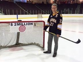 The United Way of Sarnia-Lambton is aiming for $2 million with this year's capital campaign. The goal is about on par with how much was raised last year. The Sarnia Sting's annual black and white game Aug. 30 is one planned fundraiser. Campaign chairperson Richard Kelch is pictured. (Submitted)