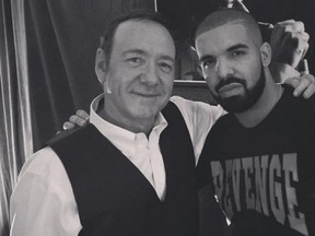 Drake posted this photo with Kevin Spacey to his Instagram account. (Instagram.com/champagnepapi)