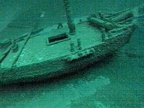 The wreck of the Washington was discovered in June. The ship had set sail for Niagara on Nov. 6, 1803, before sinking in a storm. (Shipwreck World)