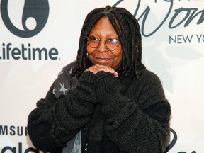 Whoopi Goldberg attends Variety's Power of Women Luncheon at Cipriani Midtown, in New York, April 24, 2015. Prime Minister Justin Trudeau's promise to legalize marijuana has grabbed the attention of many pot entrepreneurs, including Goldberg, who's eyeing Canada as a potential market for her line of cannabis-infused menstrual pain products. THE CANADIAN PRESS/AP/Photo by Andy Kropa/Invision/AP, File