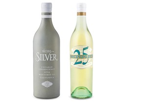 ( L to R) Mer Soleil 2014 Silver Chardonnay Monterey and Conundrum 2014 White California.