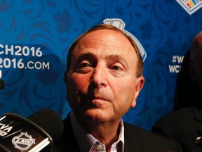 NHL commissioner Gary Bettman says a variety of factors has to be taken into account on whether the league will shut down to allow players to participate in the 2018 Winter Olympics in Pyeongchang, South Korea. (Stan Behal/Toronto Sun)