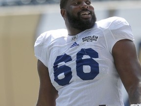 Bombers tackle Stanley Bryant.