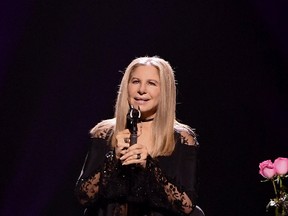Barbra Streisand perforns onstage during the "Barbra - The Music... The Mem'ries... The Magic!" tour at Air Canada Centre on Aug. 23, 2016 in (Photo by George Pimentel/WireImage for BSB )