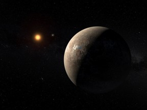 Artist's impression of the planet orbiting Proxima Centauri. (ESO, ESO, G. Coleman photo)