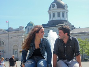 Savannah Shea, left, and Reid Cunningham's band, Talk of the Street, seen here on Aug. 24, are set to play Springer Market Square on Saturday during the Limestone City Blues Festival. (Victoria Gibson/For The Whig-Standard)